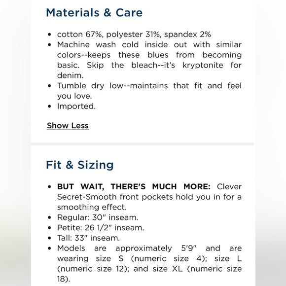 Old navy high rise power slim straight jeans in size 10 tall - Picture 3 of 4